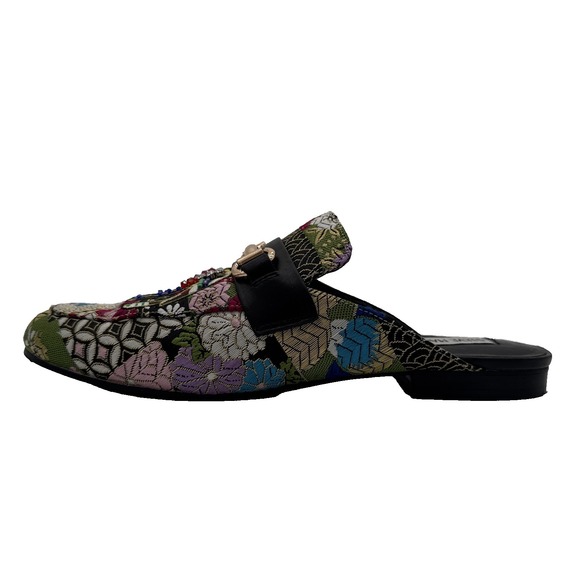 Steve Madden Kandi Slip-On Mule Elephant Tapestry Embellished Floral Beaded, 9.5 - Picture 3 of 16